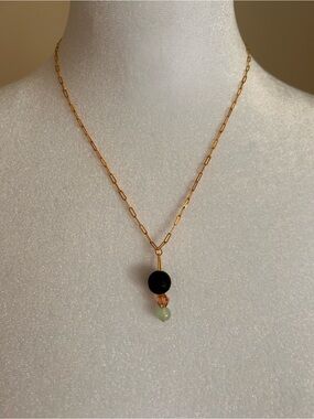 Gold Filled Chain Necklace with beads